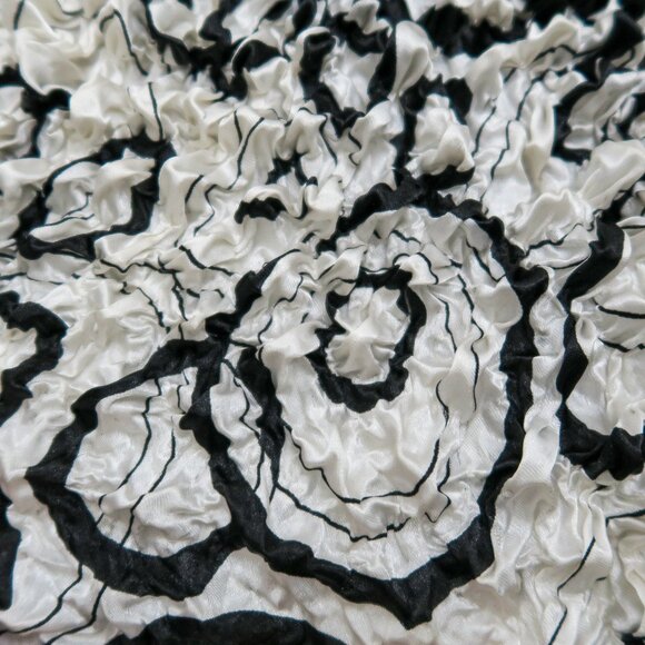Vintage 90s Black & White Abstract Bubble Popcorn Shirt - Picture 9 of 9